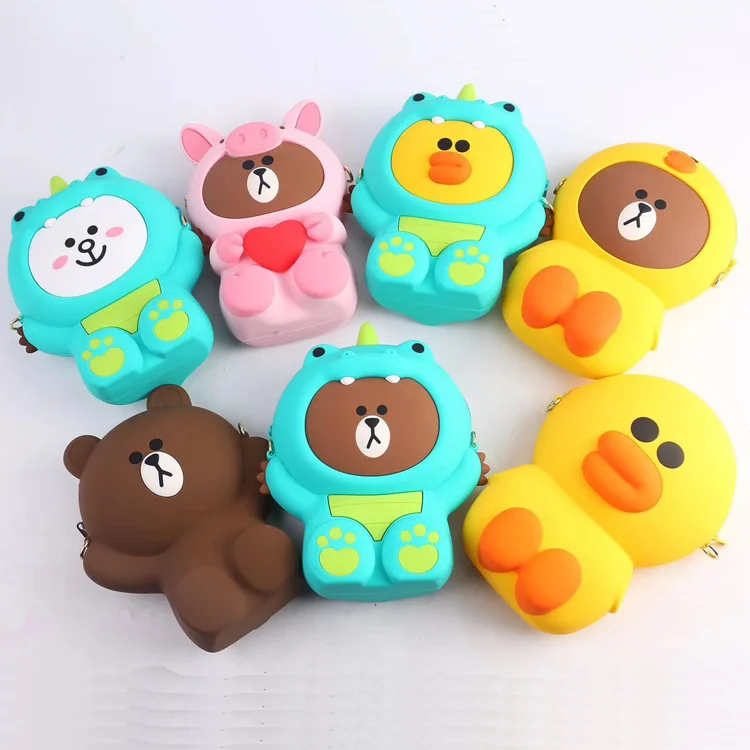 

Stylish cute cartoon mobile phone storage bag for iPhone 6S 7 8 XS protective cover soft silicone storage bag for Samsung S8 S9