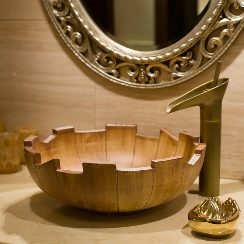 Твердые Латунные Краны наборы деревянные роскошные керамические туалеты ванная комната кран раковина-умывальник для ванны комбинированный миксер бесплатно