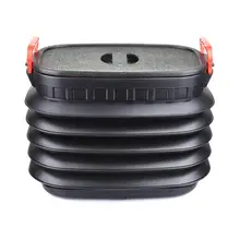 18L большой емкости складной мусорный бак эластичный ящик для хранения супер большой емкости Автомобильная корзина для мусора черный цвет для наружного