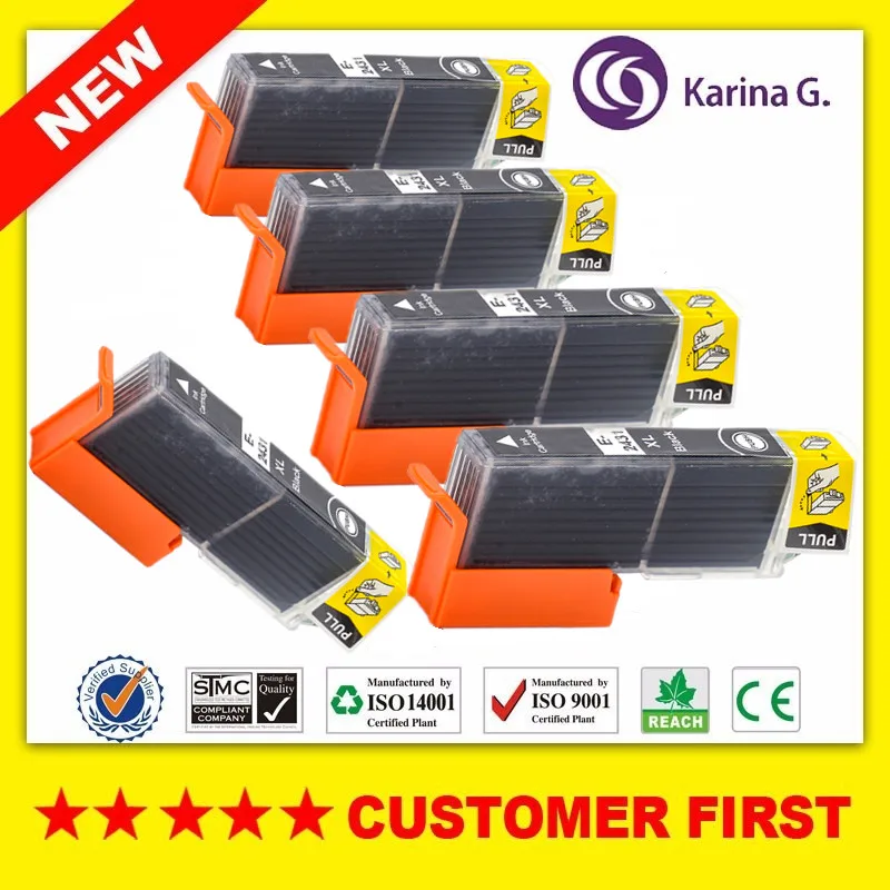 

5PCS Black Compatible Ink Cartridges for Epson T2431 24XL For Epson EXPRESSION PHOTO XP-55 XP760 XP850 XP860 XP-950 XP-750