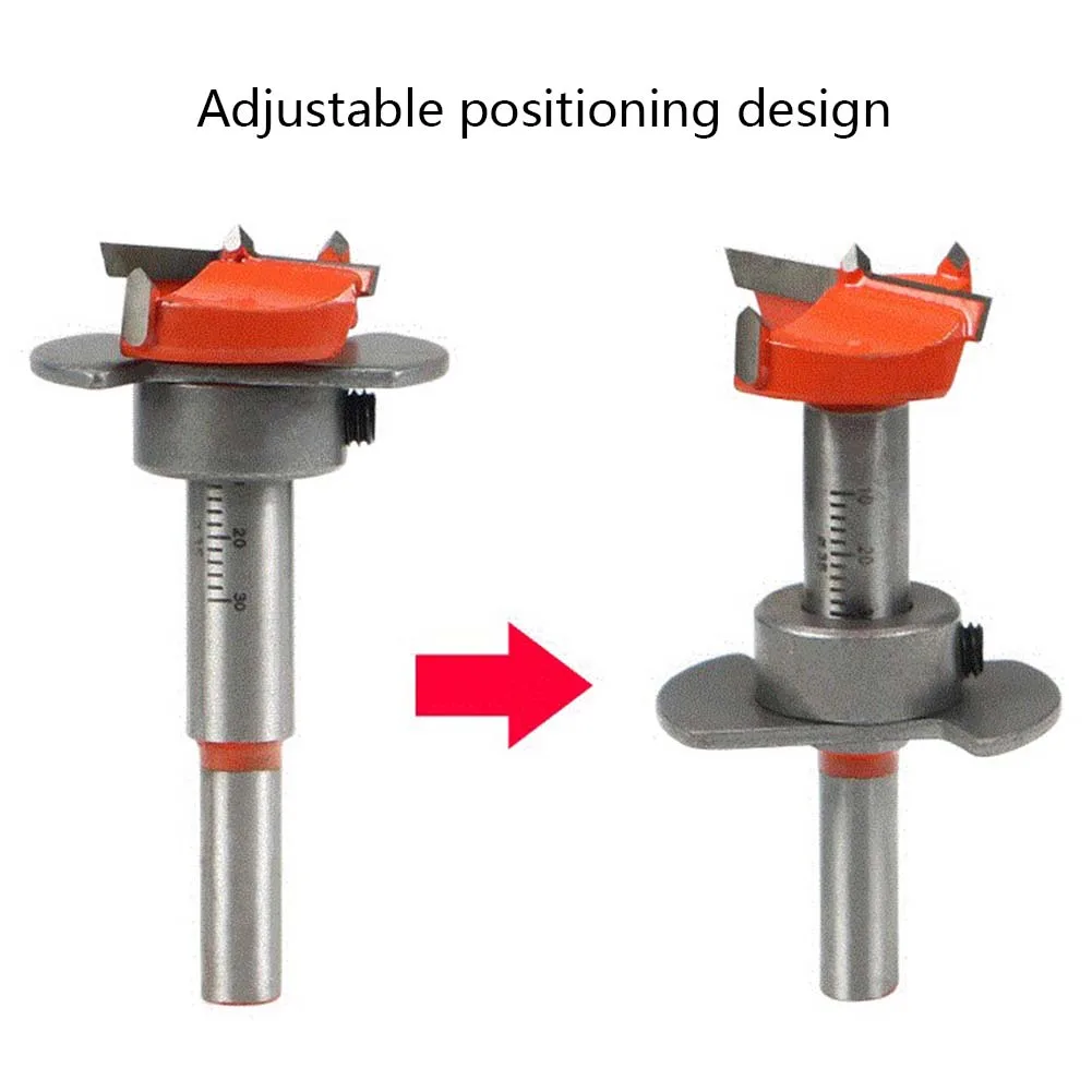 

35mm Cemented Carbide Auger Drill Bit Woodworking Hole Saw Drilling Tool Drill Bit Set Step Drill