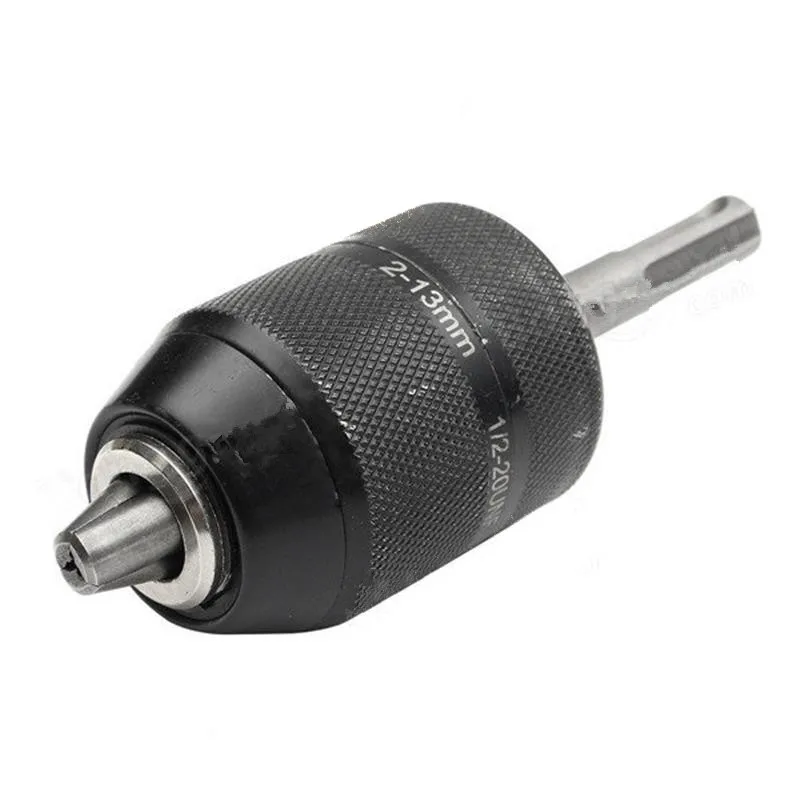 2 13mm Capacity Keyless Drill Chuck Adapter Conversion Hammer Drill