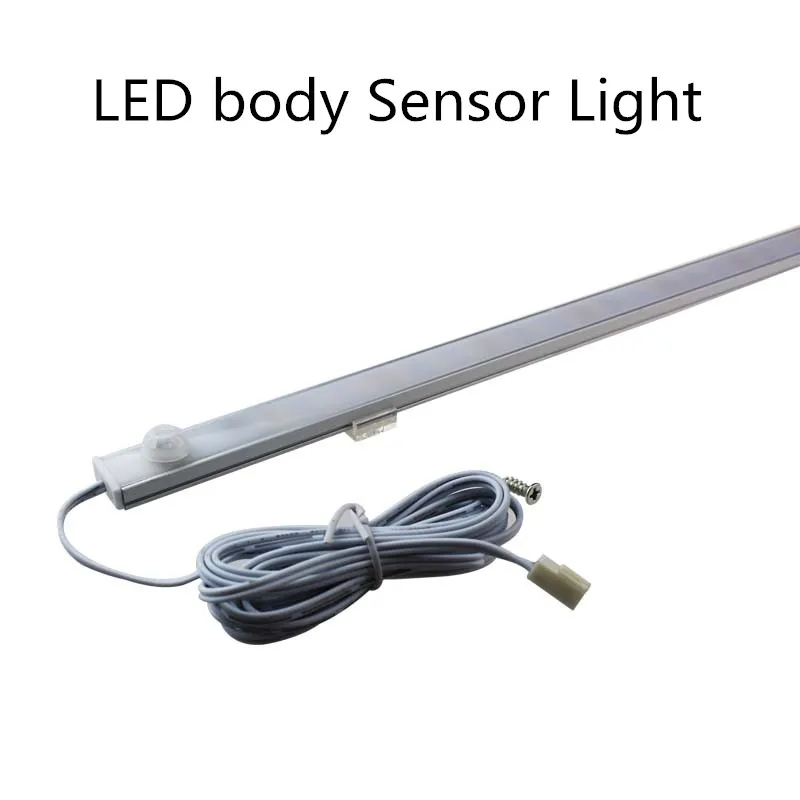 

led Human Body sensor Under Cabinet Light 9W 12V Motion Sensor tube For Wine Cases Book Cases Show Cases closet tube light