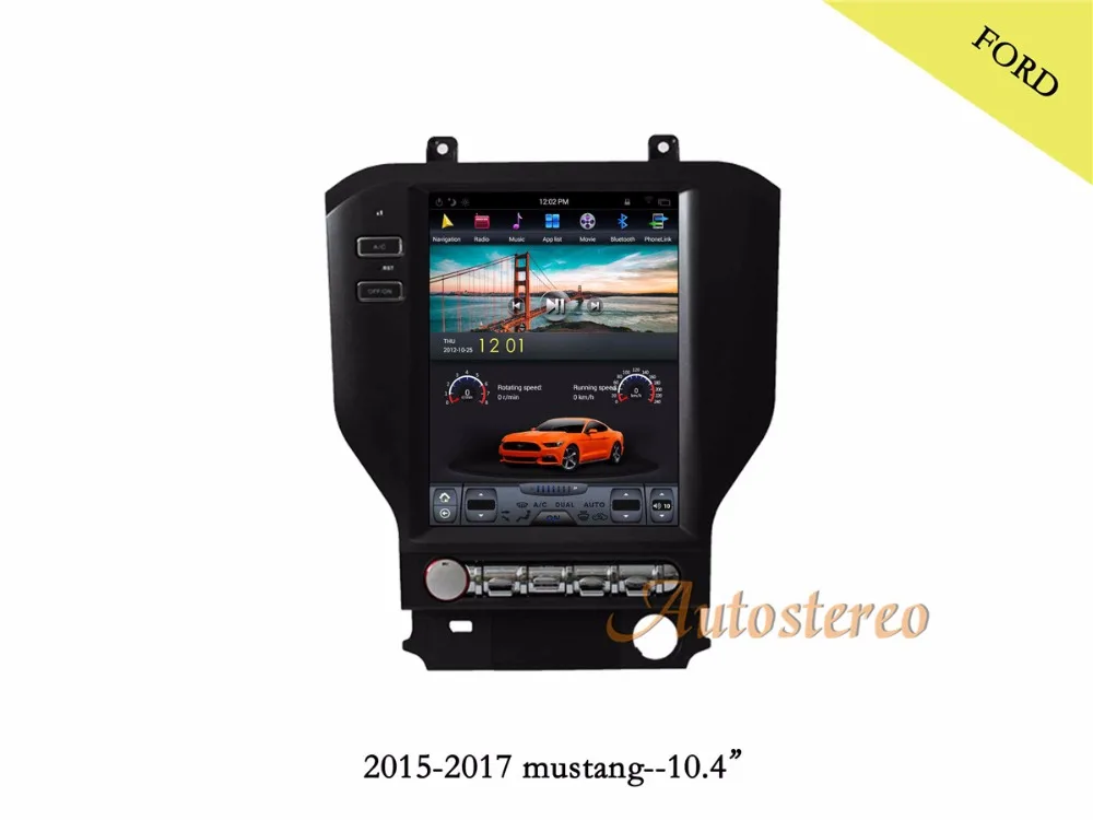 Pure Android Tesla style Car No DVD Player GPS Navigation For Ford Mustang 2015 2016 2017