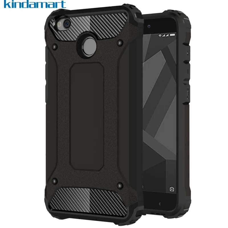 

Cover Case for Xiaomi Redmi 4X Dual Layer Heavy Duty Armor Silicone Shockproof Case Redmi 4X Pro