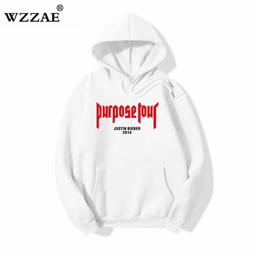 High Quality Justin Bieber Purpose Tour Hoodies 2018 Men Women Brand Clothing Moletom Feminino Streetwear Hoodies Size S-XXL