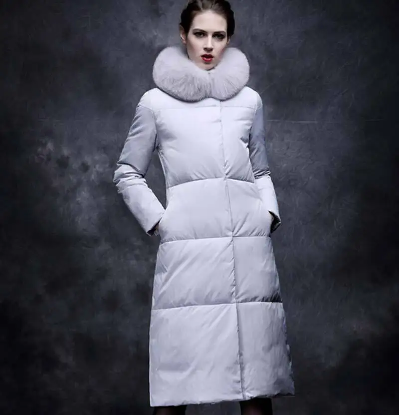 2015 Parka Winter Jacket Women Winter fur collar Coat Women Long Parka Thickening cotton Coat Long Jacket Women  BL790