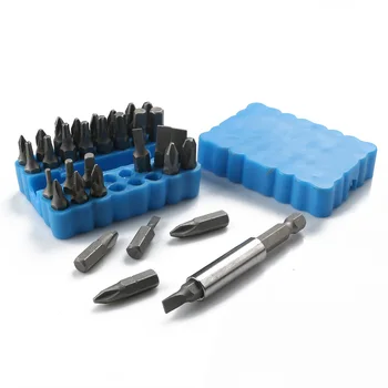 

33pcs Electric Tamper Proof Bit Set Security Magnetic Screwdriver Extension Bit Holder Hex Spanner Tamperproof Torx Torq