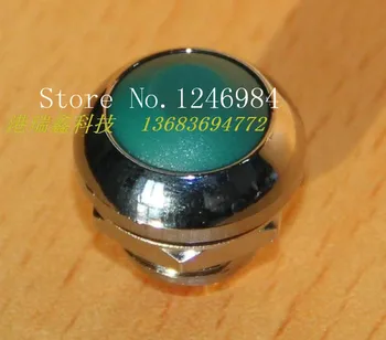 

[SA]M12 waterproof switch reset button Taiwan Deli Wei PAS6 white metal rim lock- round green button--20pcs/lot