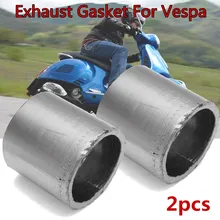 2X Прокладка выхлопной трубы подходит для Vespa GTS GTV IE GT S Super 125 250 300 cc глушитель уплотнение аксессуары для глушителя запасные части для Honda