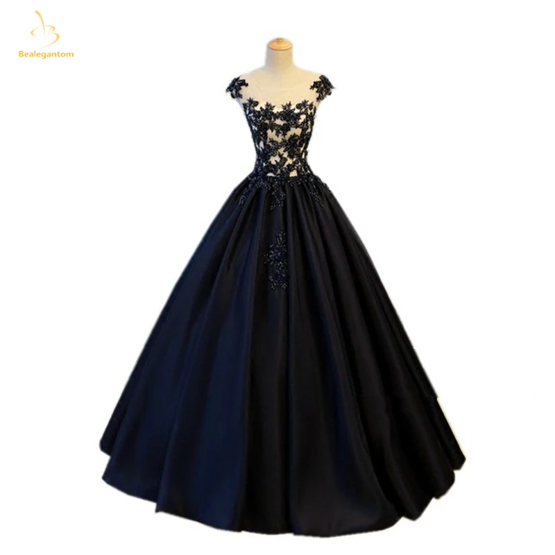Новинка 2019 г. черное бальное платье bejoy с аппликацией платья для Quinceanera милое