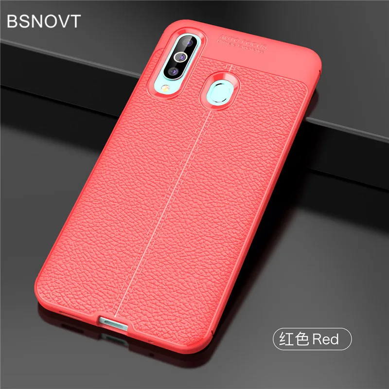 BSNOVT For Case Samsung Galaxy A60 Cover Soft Silicone TPU Leather Shockproof Phone Case For Samsung Galaxy A60 Funda SM-A606F