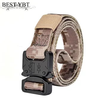 

Best YBT Unisex belt fashion Camouflage nylon Alloy Insert buckle Men belt Multifunction casual Men and Women sport belt
