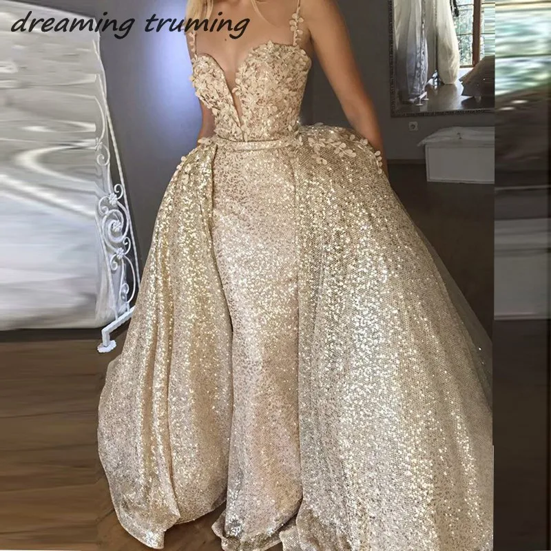 

Sparkling Lebanon Prom Dresses 2019 Sexy Sequined Abiye Mermaid vestidos de gala Dresses Evening Party 2019 Abendkleider