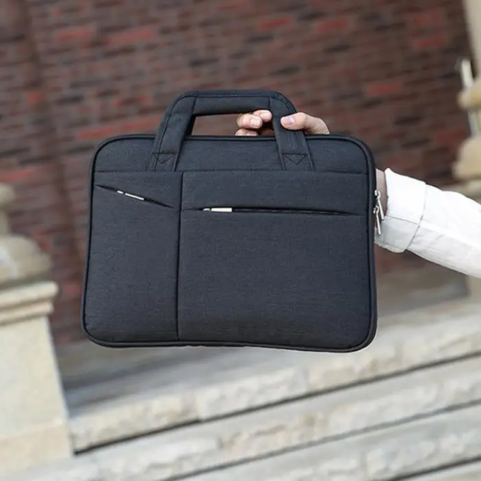 16in мужчины простой портфель Ткань Оксфорд водостойкая износостойкая сумка для ноутбука Новая