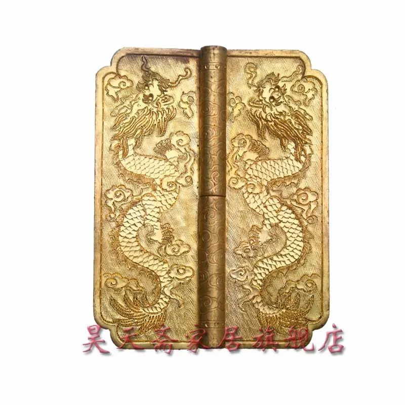 

[Haotian vegetarian] antique copper fittings / carved hinge / copper hinge / Chinese decoration accessories HTF-053