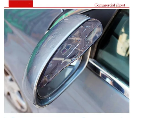 

2pcs PVC Car rain eyebrow Cover Accessories for Renault 2 button Clio Scenic Megane 2 Duster Sandero Captur Twingo Modus