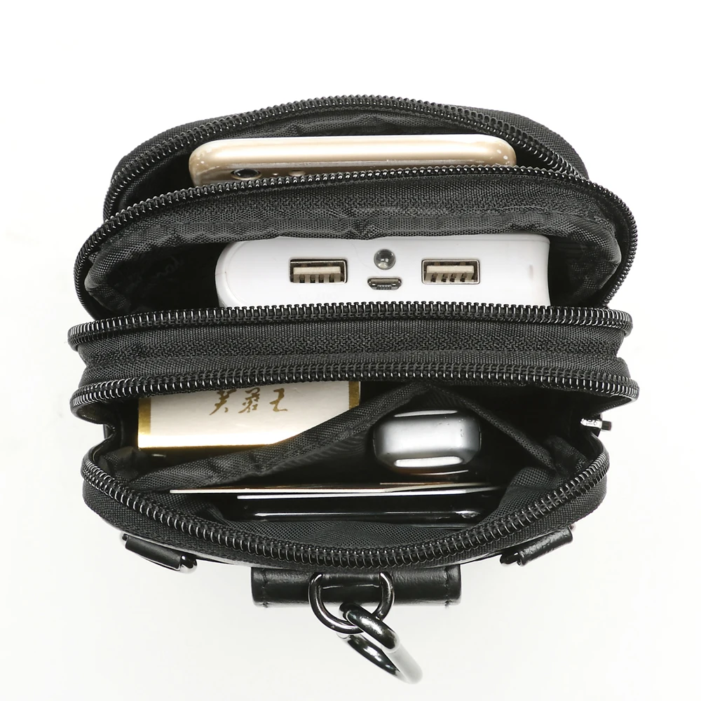 Золото Коралл кожаный ремень Поясные сумки для Для мужчин Малый Мини Crossbody сумка
