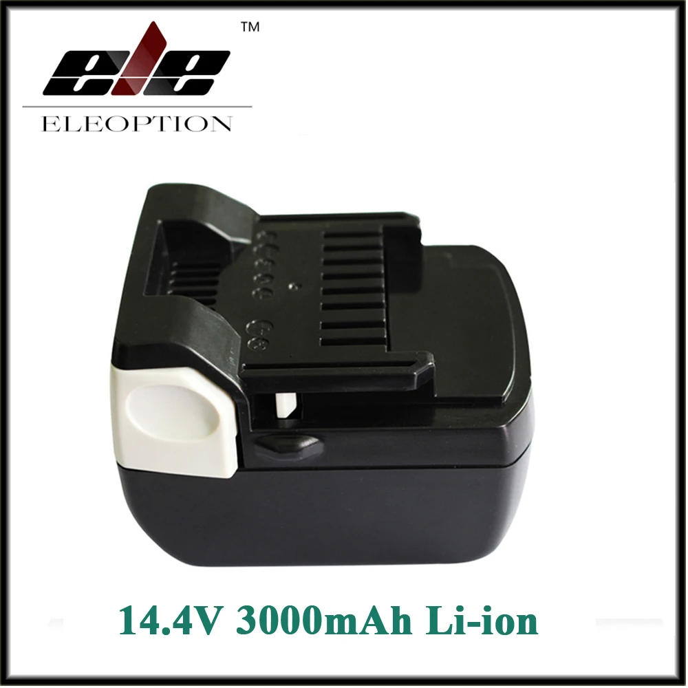 Eleoption 3000mAh 3.0Ah 14 4 V литий ионный аккумулятор для Hitachi DH 14DSL 329083 329877 329901 BSL1415 BSL1430 UB18DAL