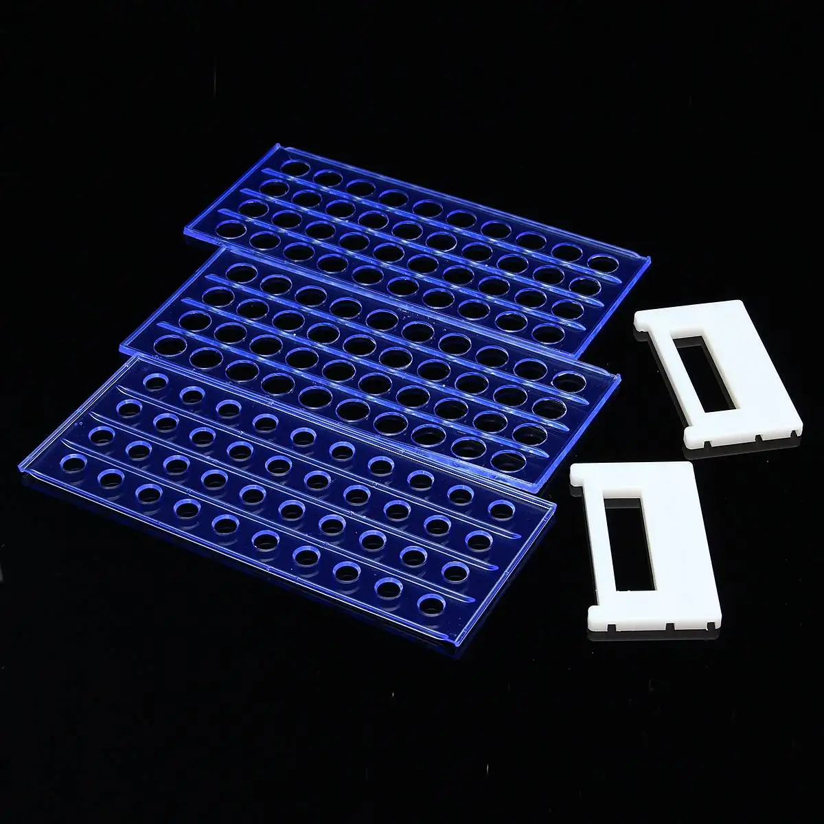 1pcs 6/8/24/40/50 Holes Plastic Lab Test Tube Support Test Laboratory Transparent Rack/Shelf For Supplies Tool 2