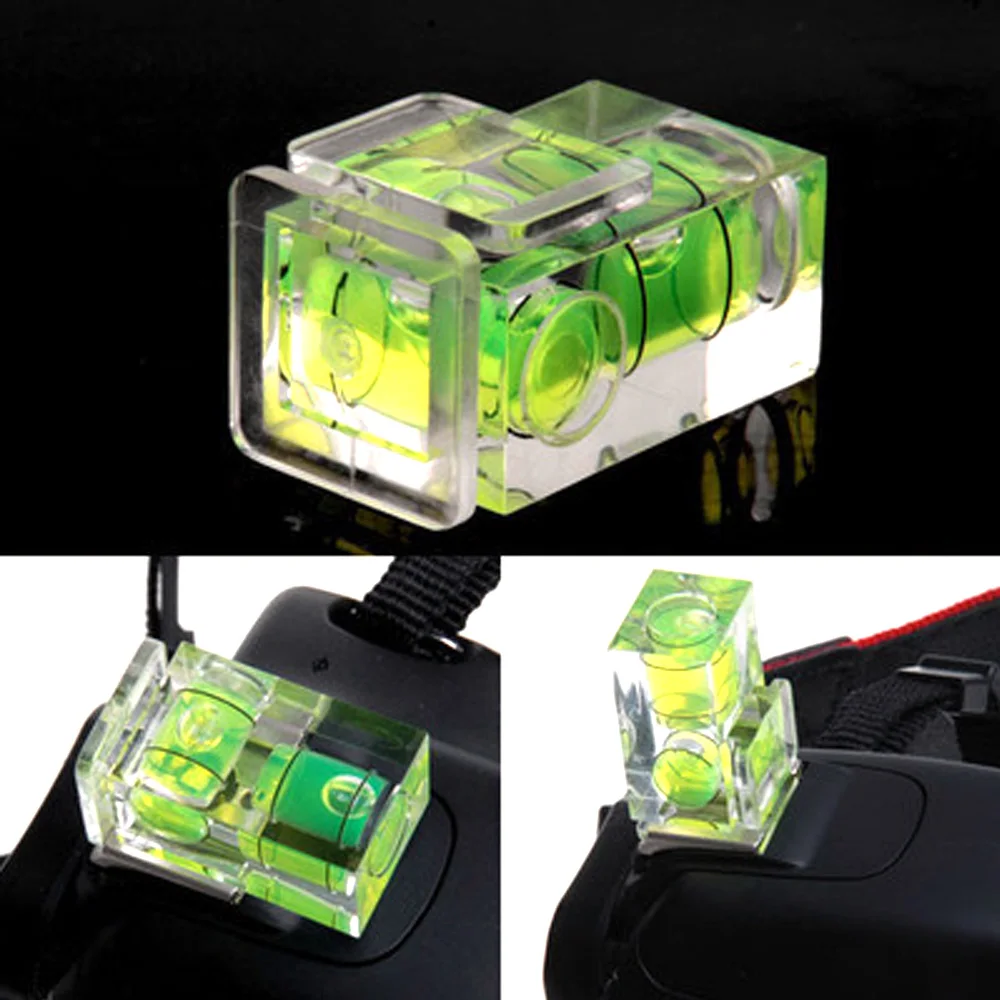 Kaliou Universal 2 Axis Bubble Spirit Level Hot Shoe Level for Canon Nikon Casio Fuji Samsun Camera Accessories DSLR Camera