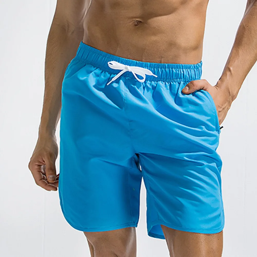 Купальный костюм, мужские плавки размера плюс, Мужские дышащие плавки, одноцветные плавки, пляжные шорты, облегающие летние сексуальные шорты Z0411