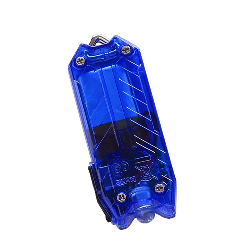 45лм светодиодный брелок мини Водонепроницаемый фонарик с USB подзарядкой светодиодный мини Водонепроницаемый фонарик брелок свет Прямая c - Цвет: blue
