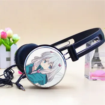 

Custom Anime Eromanga Sensei Manga Izumi Sagiri Wired Headphone Adjustable Sport Headphones Gaming Headset Ster eo Headphones