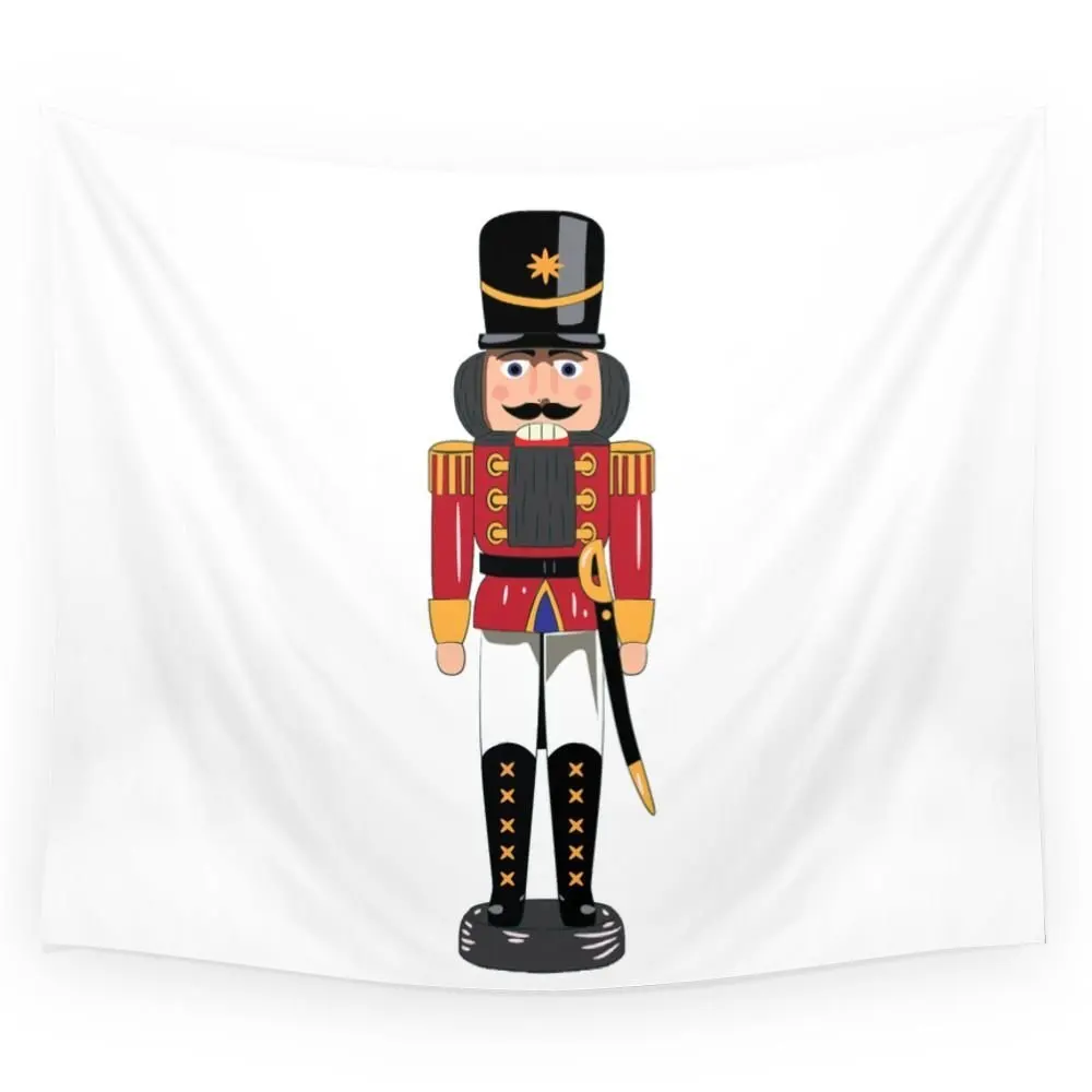 

Christmas Nutcracker Soldier Wall Tapestry Home Room Wall Decoration Bedspread Dorm Cover