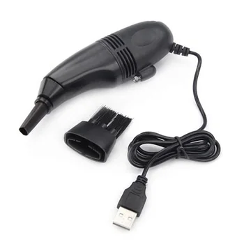 GTFS-Black Mini Turbo USB Hoover Vacuum Cleaner for Laptop PC Computer Keyboard Gift