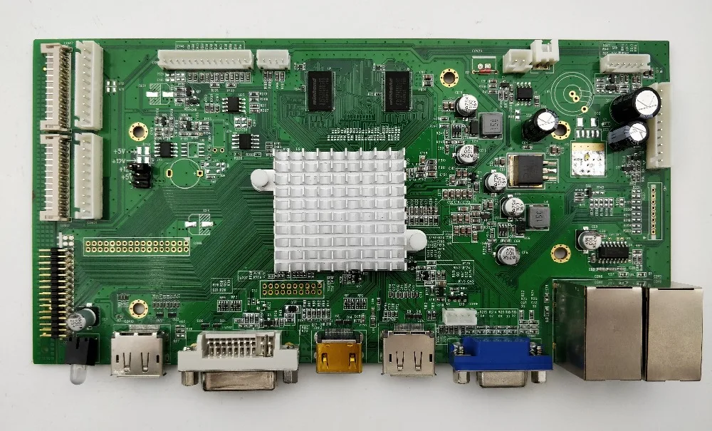 

Video wall LCD controller board support up to 15X15 video wall system for FHD signal input and 10X10 for 4K signal input .