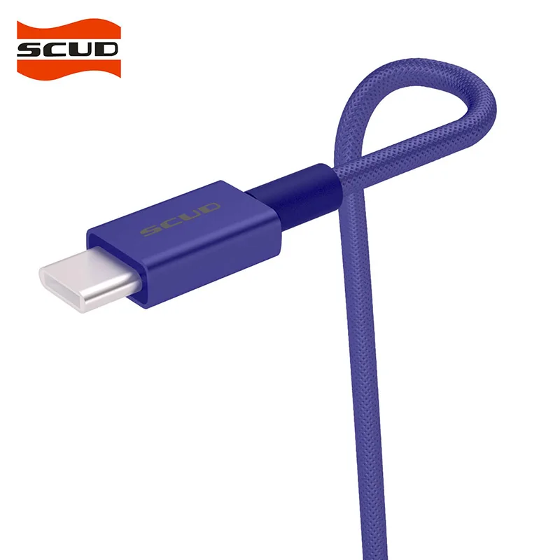 SCUD usb type-C кабель для сотового телефона USB type-C кабель для зарядки передачи данных кабель для мобильного телефона для устройств usb type-C - Цвет: Blue