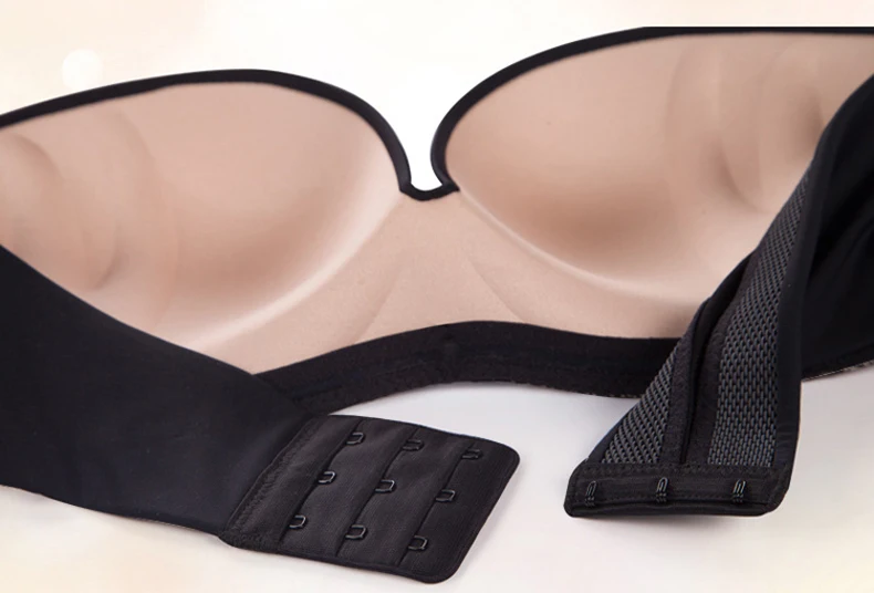 Strapless Bras For Women Underwear Invisible Bralette BH Lingerie Push Up Brassiere Wedding Fly Backless Bra Wire Free 19