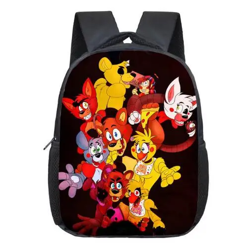 photo color 12 дюймов Детские пять ночей на рюкзаки с принтом Фредди аниме Fnaf рюкзак для мальчиков и девочек школьные сумки детский школьный рюкзак мини Повседневный Рюкзак - Цвет: photo color