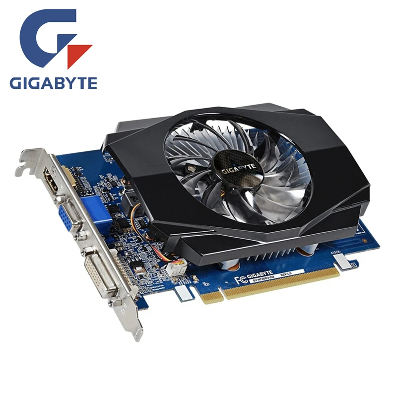 Видеокарта GIGABYTE GT 730 2 Гб 128 бит GDDR3 GT730 видеокарты для nVIDIA Geforce D3 HDMI Dvi VGA видеокарта
