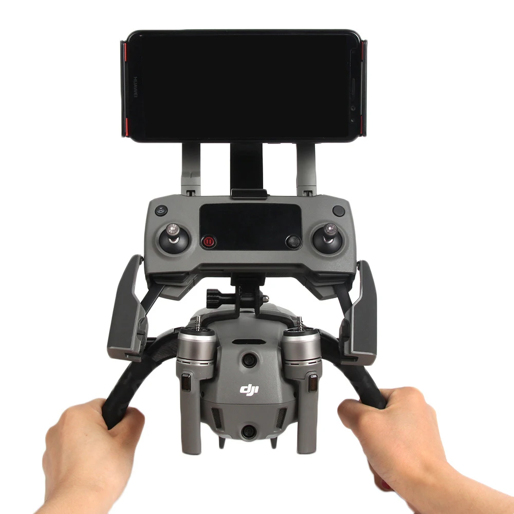 

Drone Double Handle Handheld Gimbal Bracket Modified Kit for DJI MAVIC 2 PRO/MAVIC 2 ZOOM - Panel Phone Universal Type