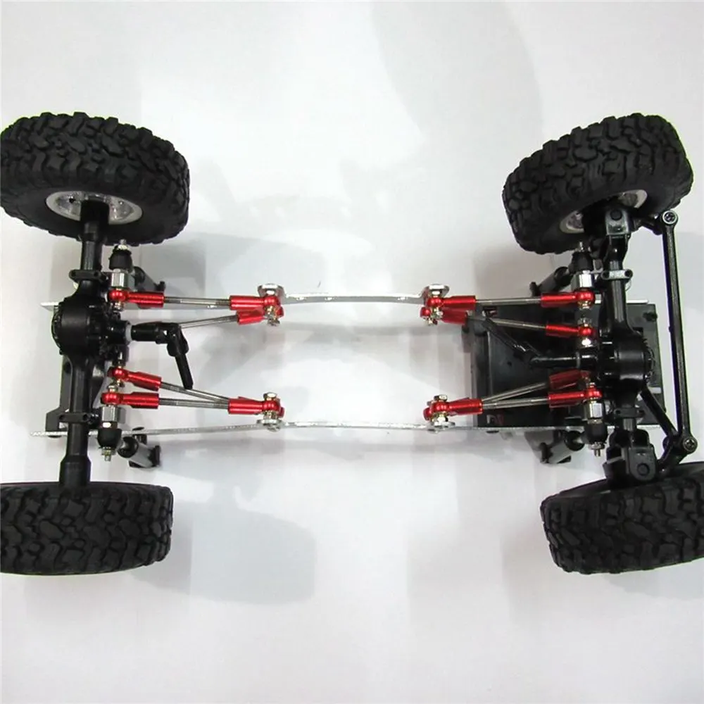 RC автомобилей Металл тяга + тянуть сиденье для стержня для 1:16 WPL C14 C14K C24 C24K военный грузовик детали для обновления радиоуправляемой машинки