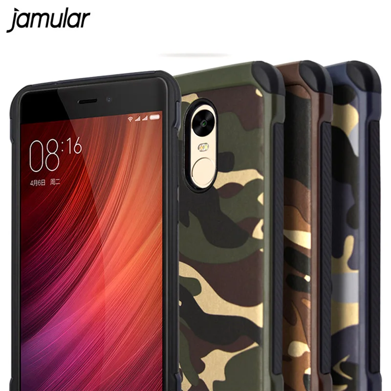 

JAMULAR Camouflage Case For Xiaomi mi5 Armor Hybrid Plastic Silicon Army Camo Shockproof Phone Cases For Xiaomi Redmi Note 4