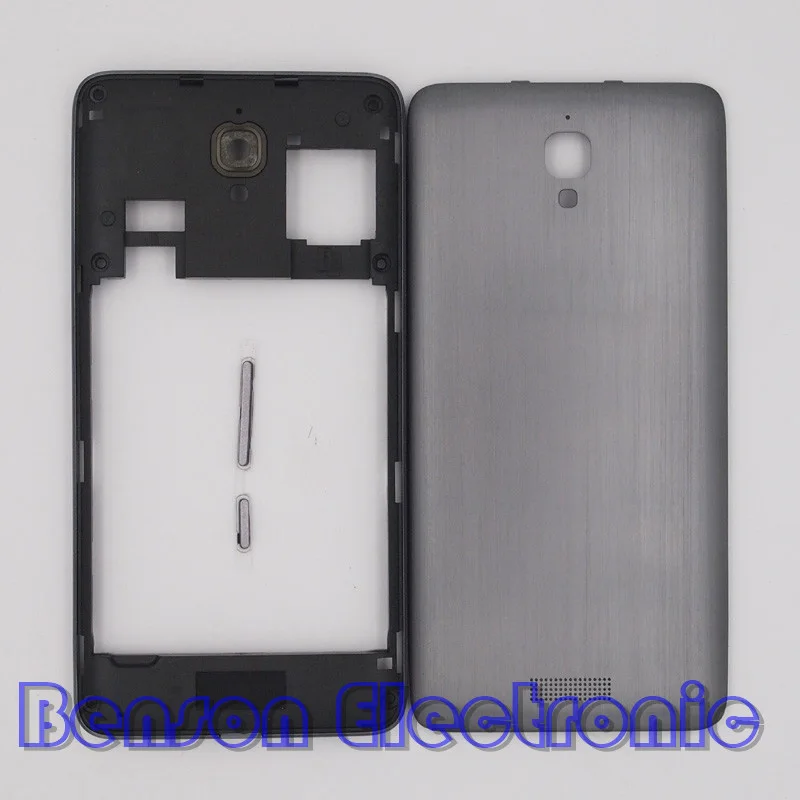 

BaanSam New Middle Frame Battery Back Cover For Lenovo S660 S668T Housing Case With Camera Lens+Speaker+Power Volume Buttons
