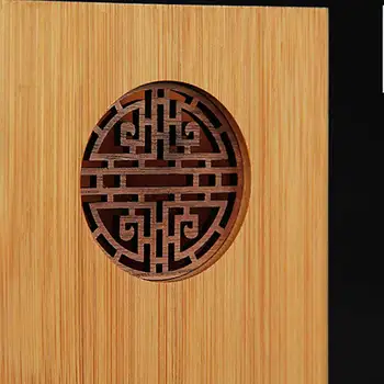 

Wooden Pencil Holder Hollow Carved Pen Cup Desktop Organizer Makeup Brush Holder EM88