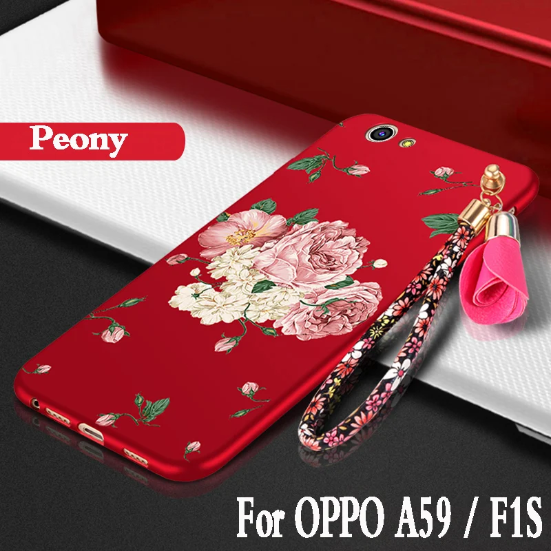 For oppo F1S cases and covers silicone luxury 3D Flowers fundas
