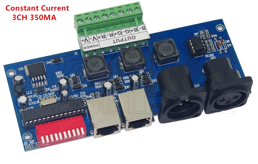 

1 pcs DC12V-24V Constant Current 3CH 350mA each color RGBW dmx Controller DMX512 decoder For led strip lights led lamp modules