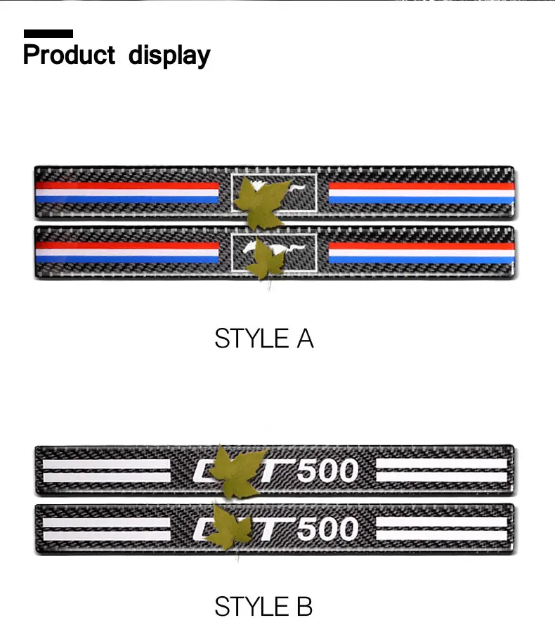 TPIC карбоновые накладки на пороги, защитные наклейки и наклейки, защита на порог автомобиля для Mustang-, аксессуары