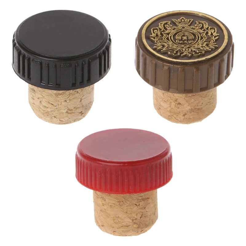 

T-shape Red Wine Stoppers Cork Bottle Plug Kitchen Bar Tool Sealing Cap Corks