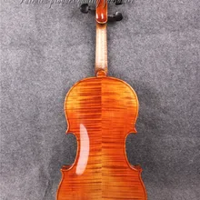 Пламя Клена Акустическая Скрипка 4/4 Мощный Звук Ель Топ Изысканные ручной работы#2052