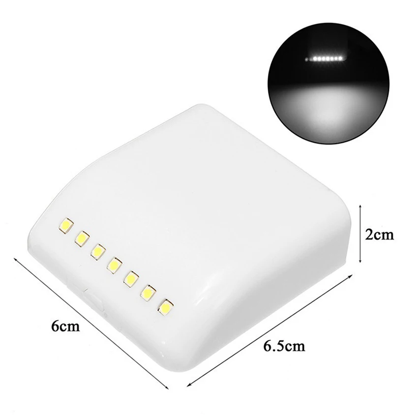 

Universal Hinge Lighting Lamp Sensor For Kitchen Cabinet Wardrobe Hinge Drawer Cupboard Wardrobe Closet Light With battery