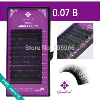 

10 pcs 0.07 B Curl 100% Handmade Mink eyelash extension Fake False Eyelash