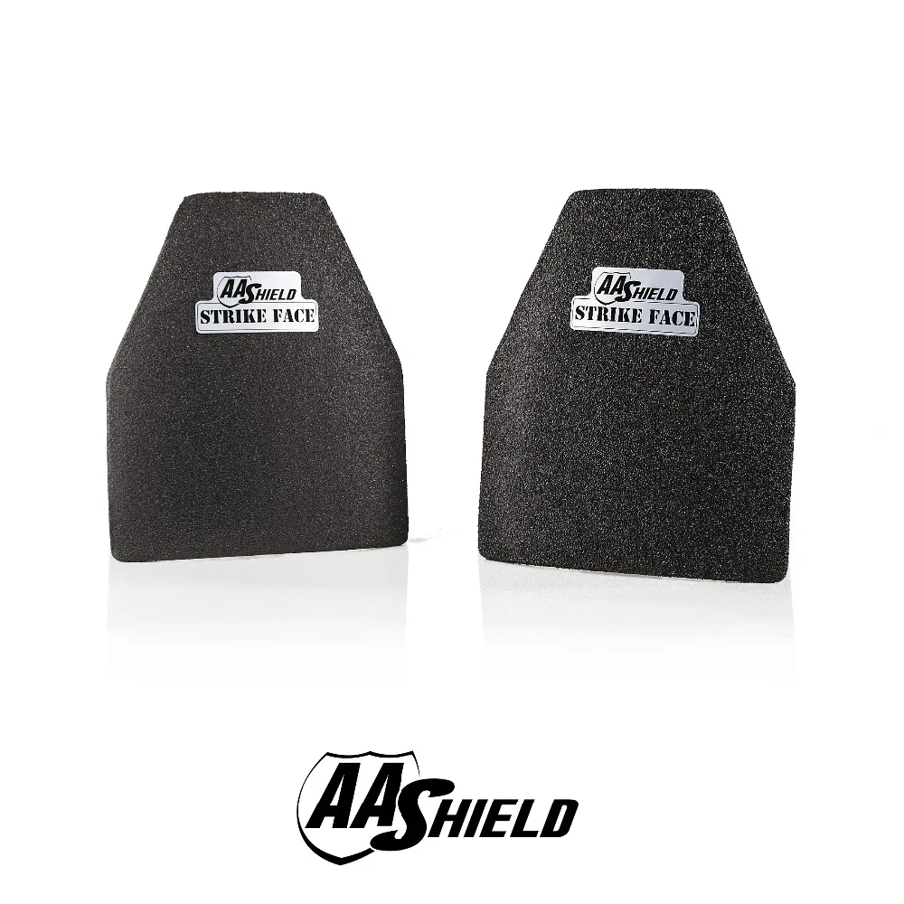 

AA Shield Bullet Proof Hard Plate Body Armor Inserts Safety Swimmer Cut NIJ Level IIIA 3A Ultra-Light Weight 10x12#3 Pair