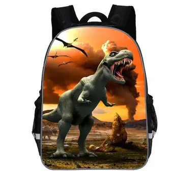 

Cartoon Kids 3D Cute dinosaur printed Backpacks Baby Mini Schoolbag kindergarten Backpack Cute Children School Bags for kids