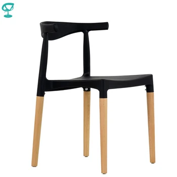 

95426 Barneo N-219 Plastic Wood Kitchen Breakfast Interior Stool Bar Chair Kitchen Furniture Black free shipping in Russia